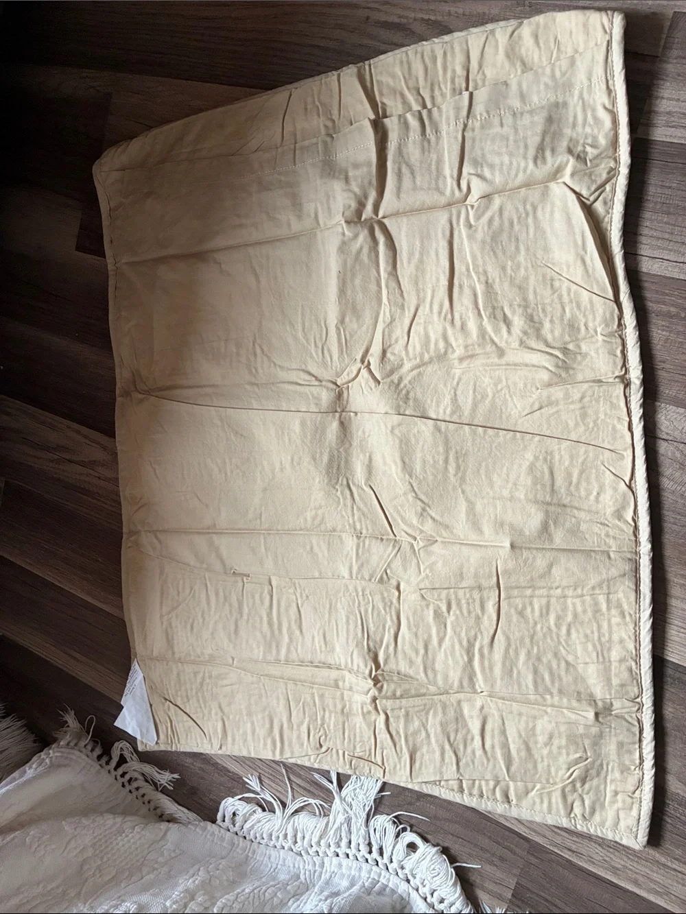 Pair Of Martha Stewart Courtyard Tile Standard Shams- Cream & Beige